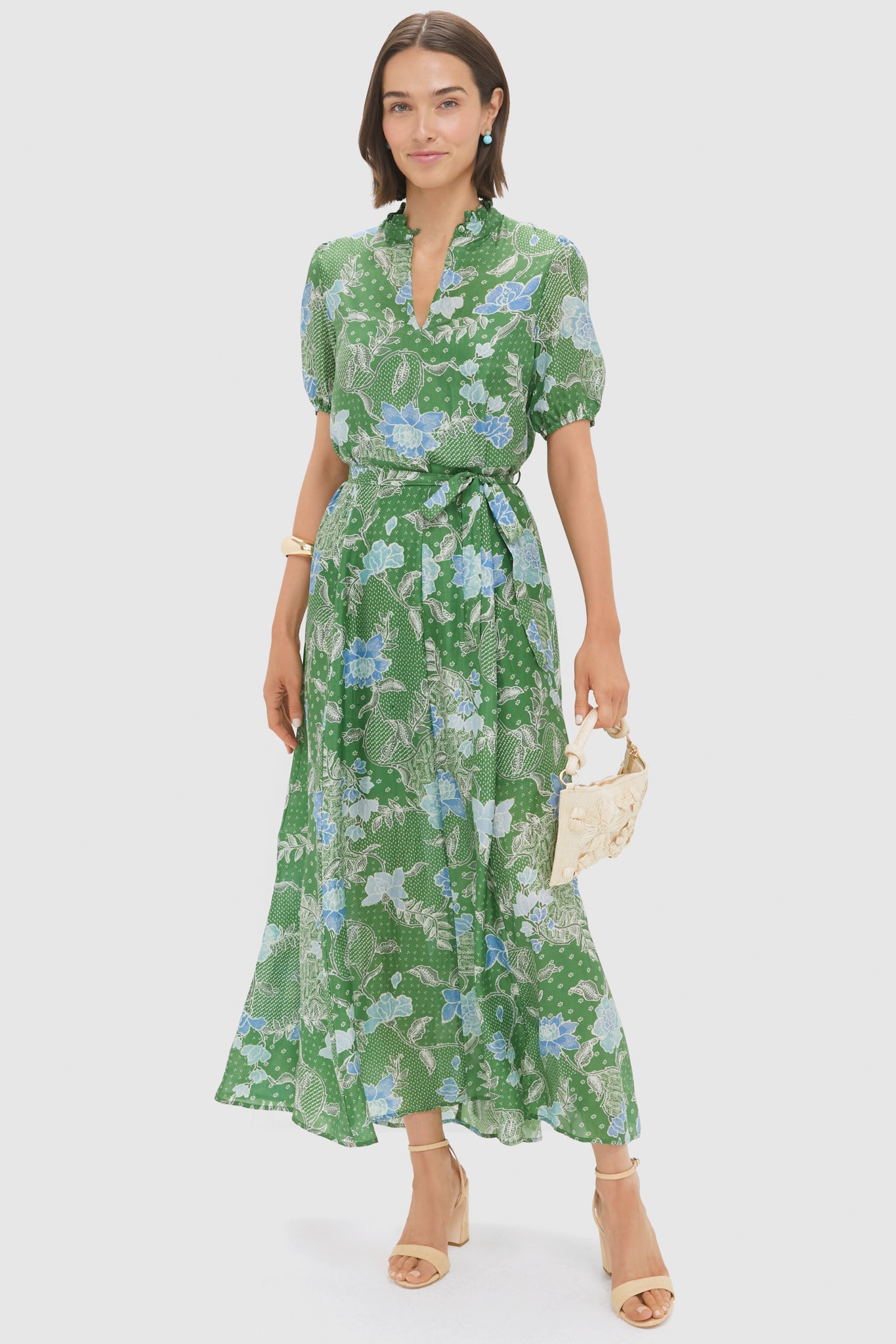 Jungle Green Bloom Oceanus Dress