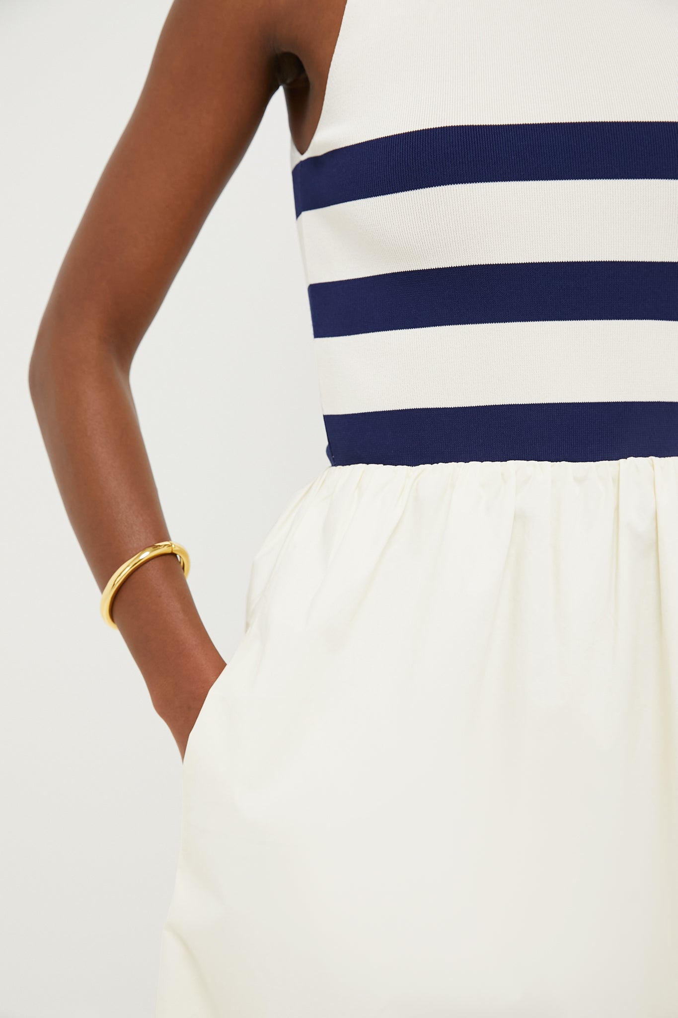 Ivory Stripe Marina Dress