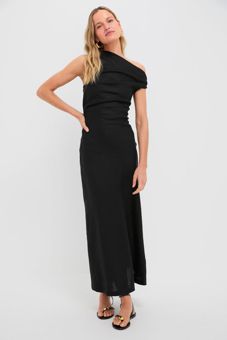 Black Suis Midi Dress