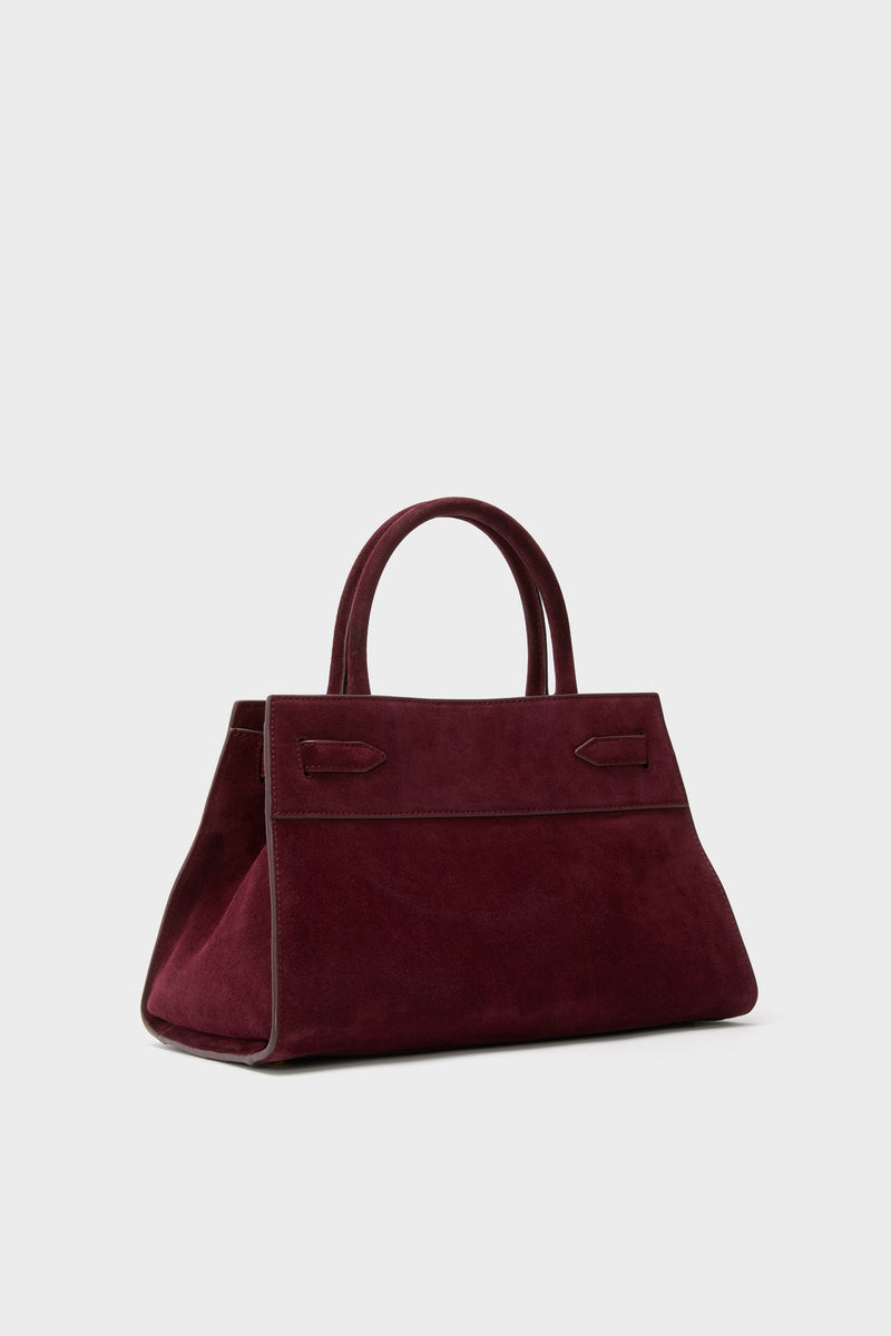 Raisin Suede Veronica Beard Dash Bag