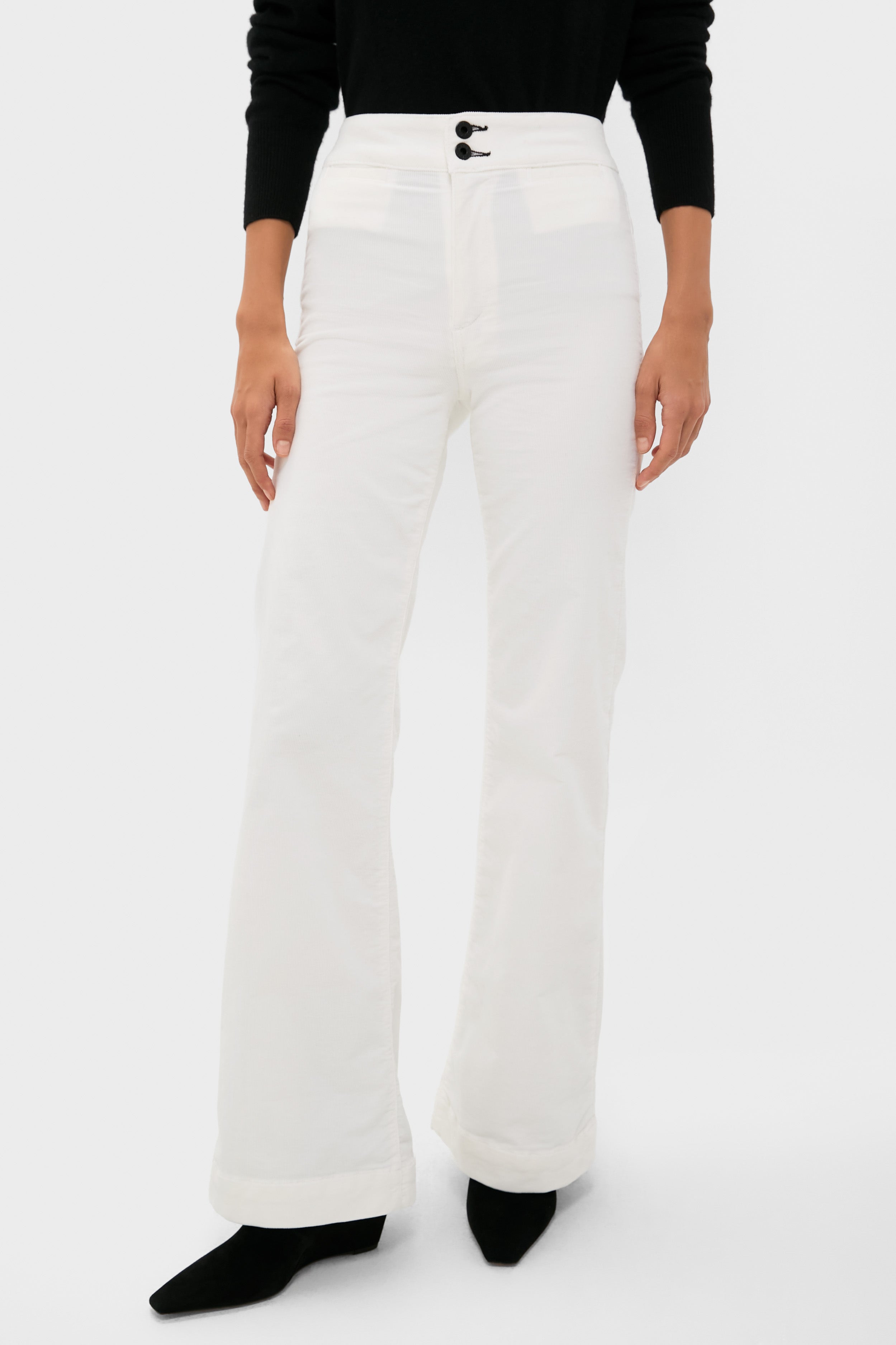 Eggshell Brighton Corduroy Wide Leg | ASKK NY