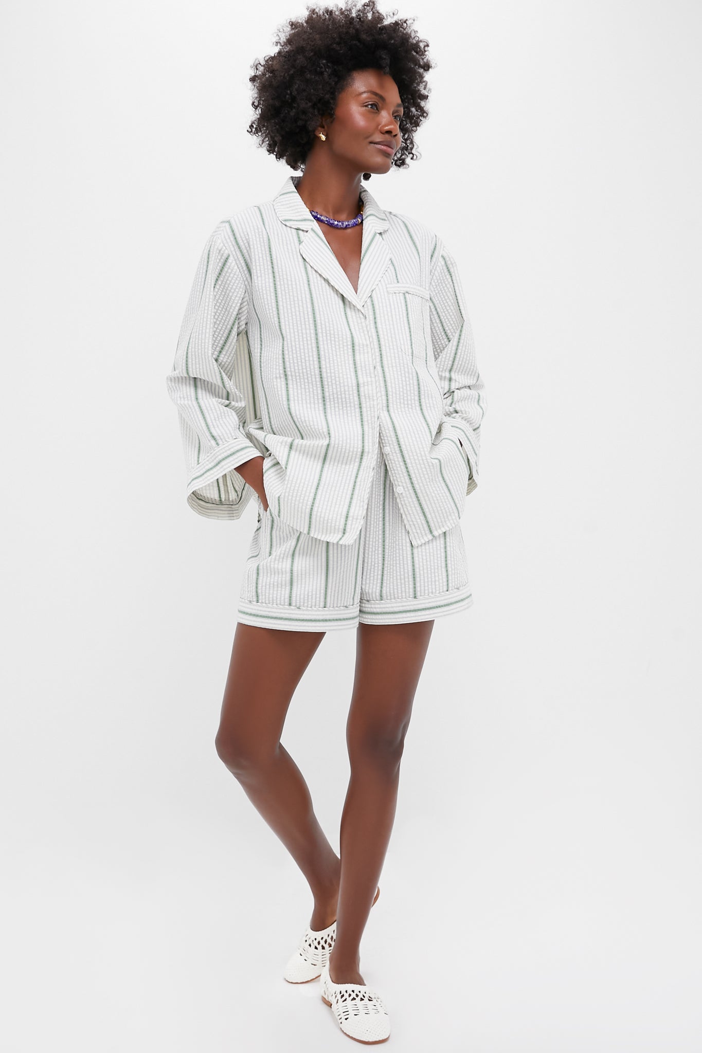 Mondego Stripe Seersucker Novah Short | Tuckernuck
