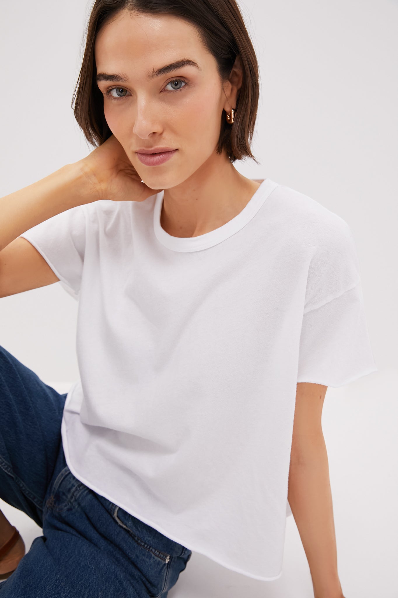 True White The Crop Tee