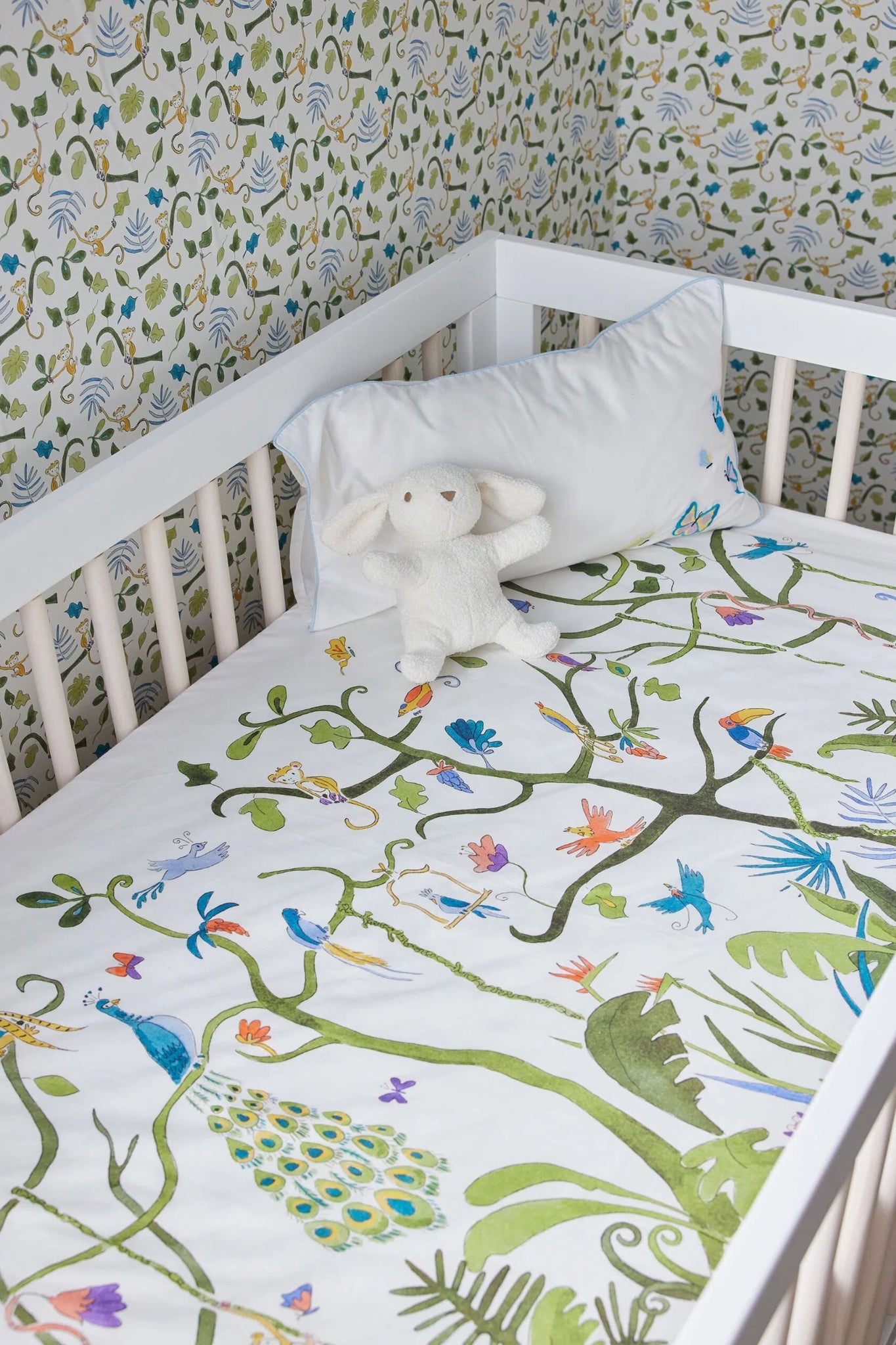 Tropical Placement Crib Sheets