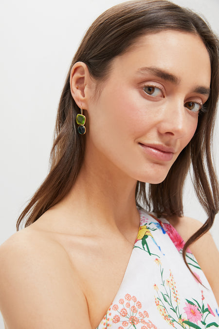 Green Petite Analia Earrings