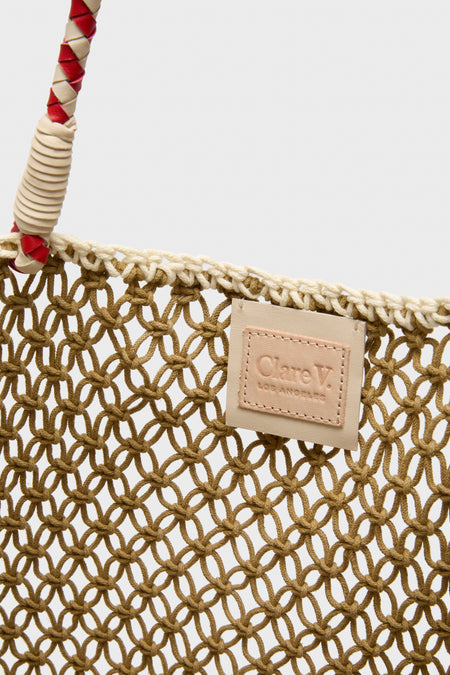 Tan with Poppy Ciao L'ete Tote