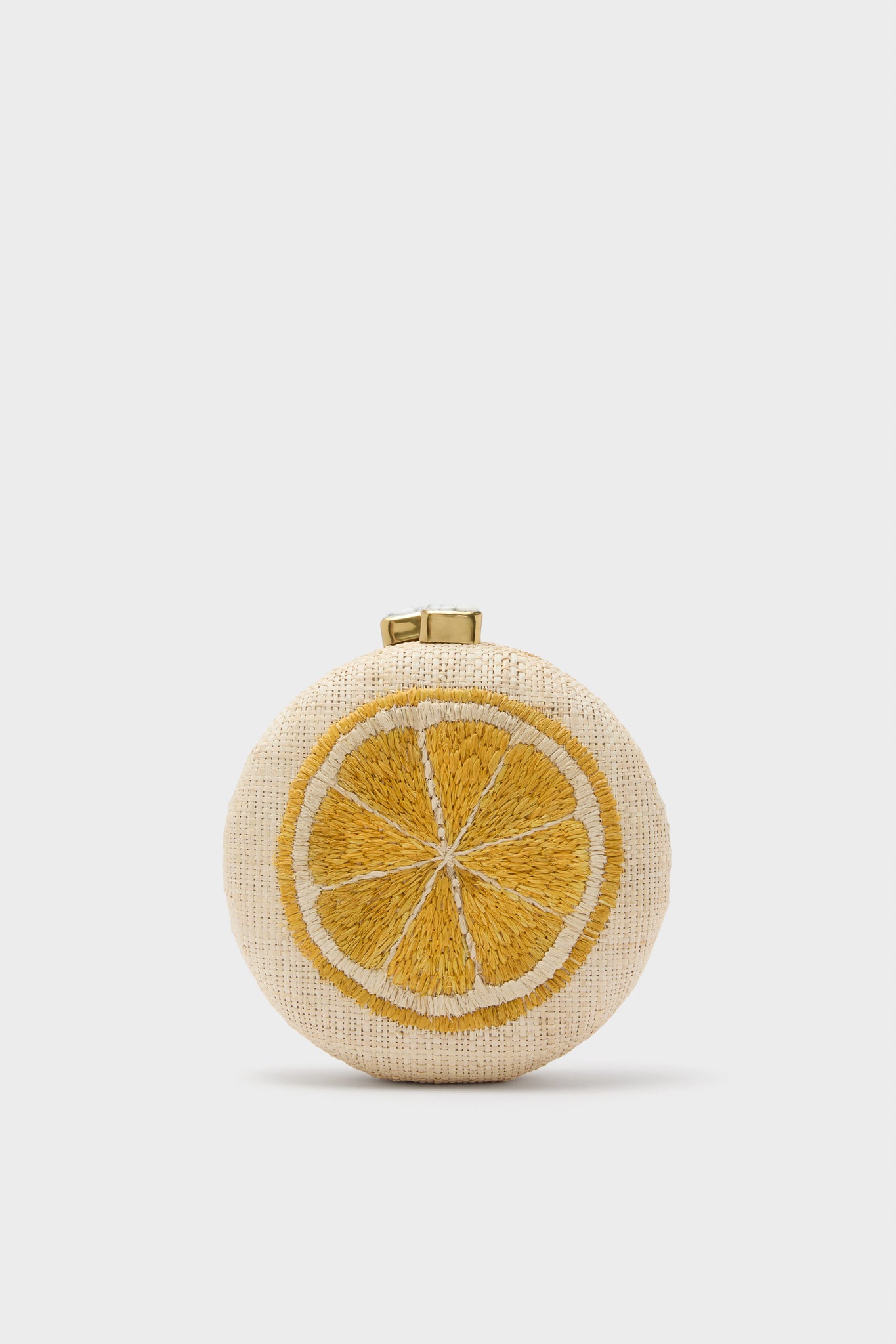 Natural and Yellow Lemon Slice Minaudiere