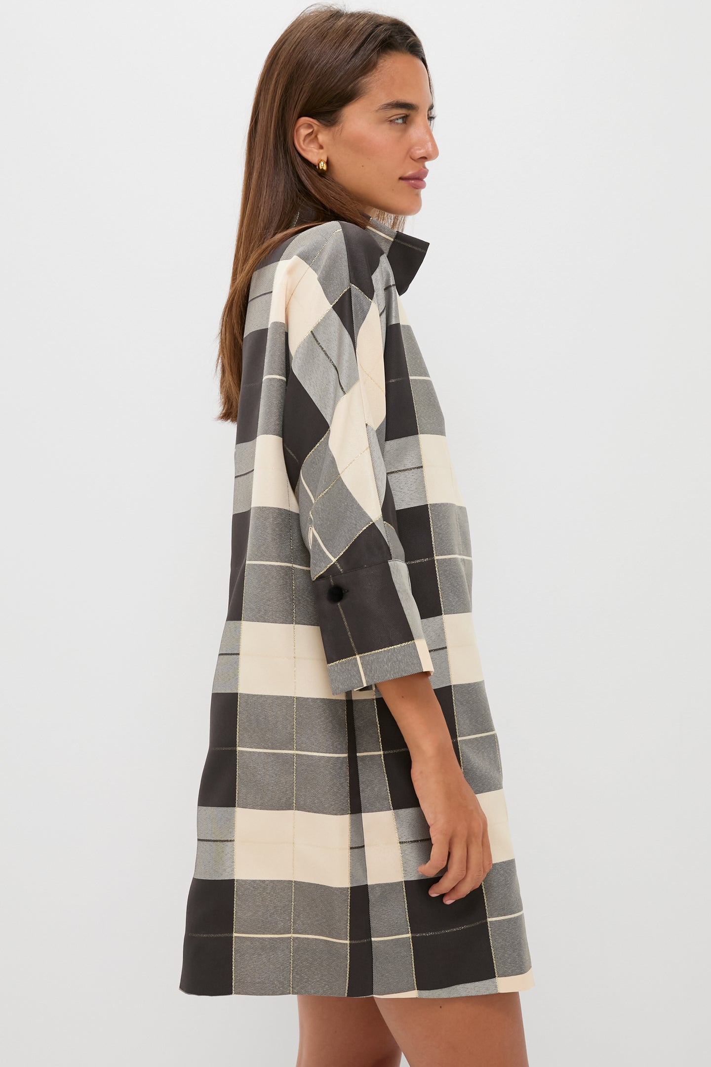 Champagne Problems Plaid Willow Dress