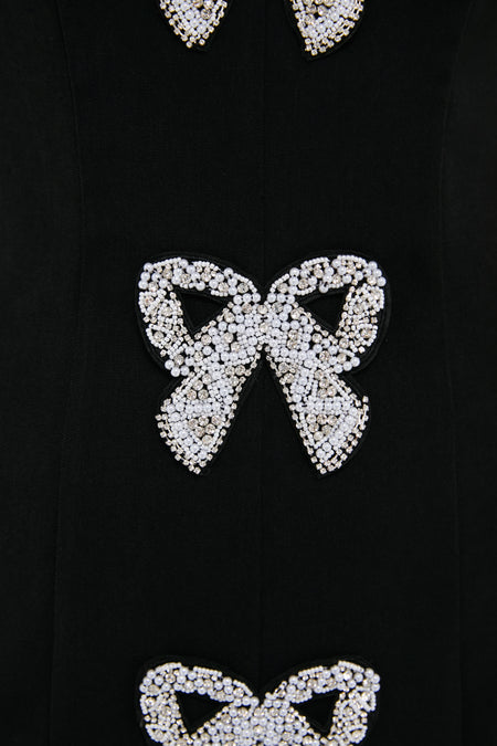 Beaded Bows Bernadette Mini Dress