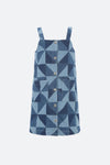 Blue Deniz Denim Apron Dress