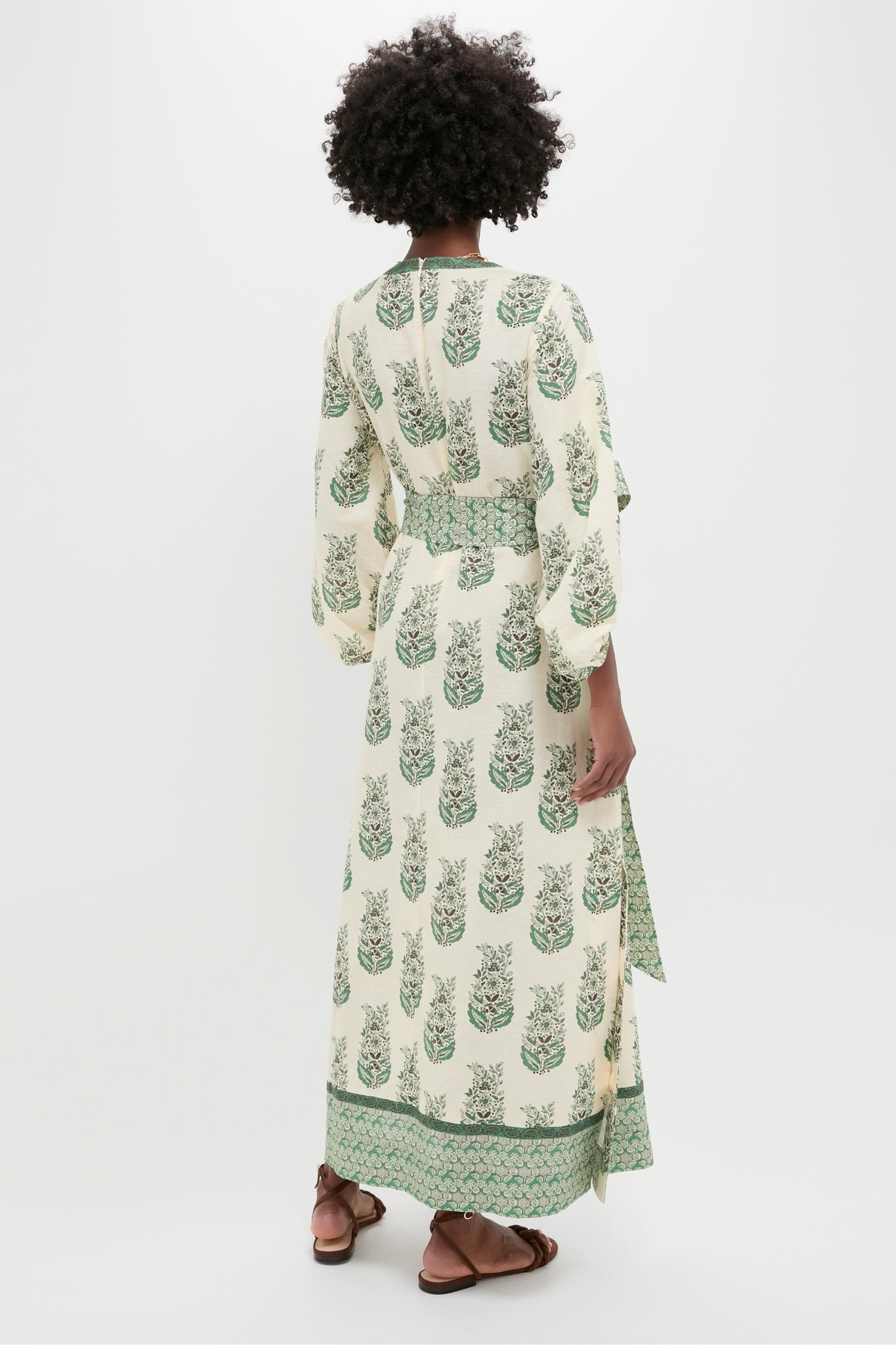 Jade Terrace Cotton Linen Rollins Dress