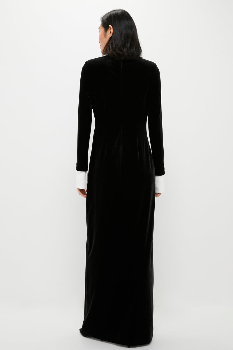 Black Velvet Loretta Dress