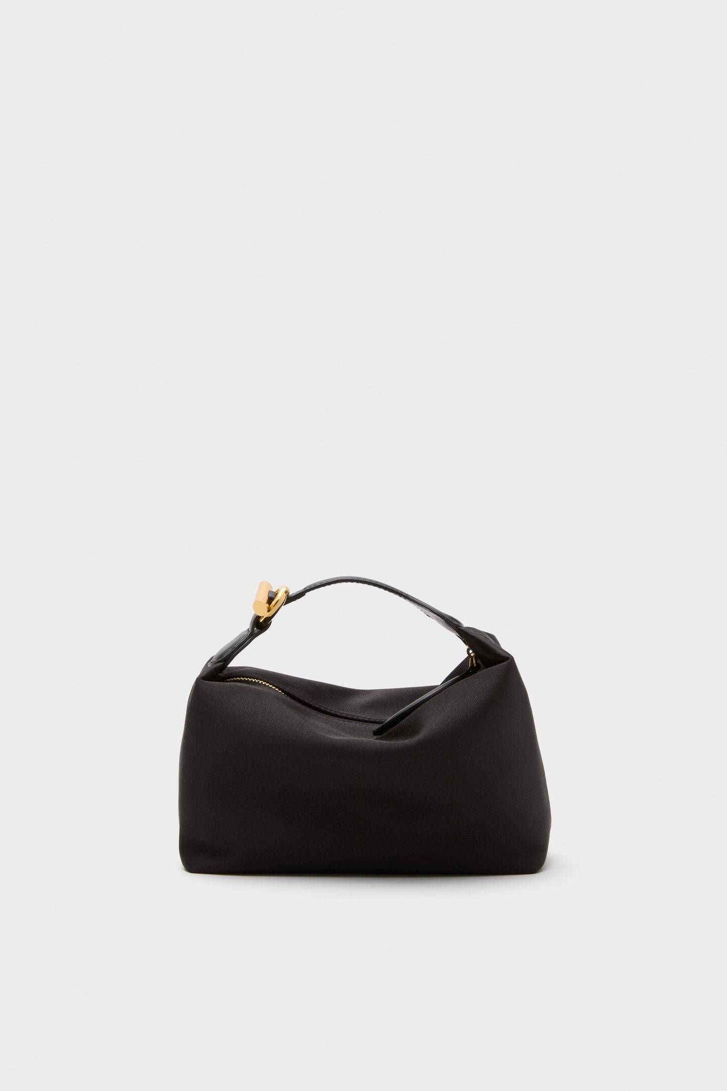 Black Satin Micro Pillow Pouch