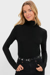 Black Metallic Ellory Turtleneck
