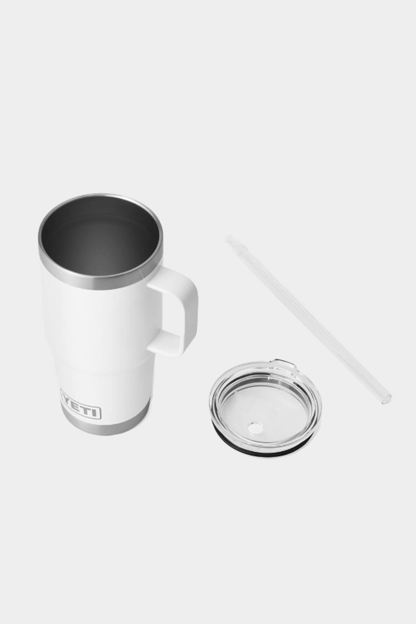 White Rambler 25oz Straw Mug