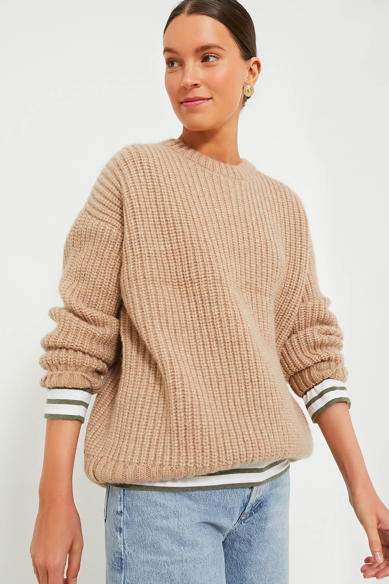 Camel Sydney Sweater | Anine Bing
