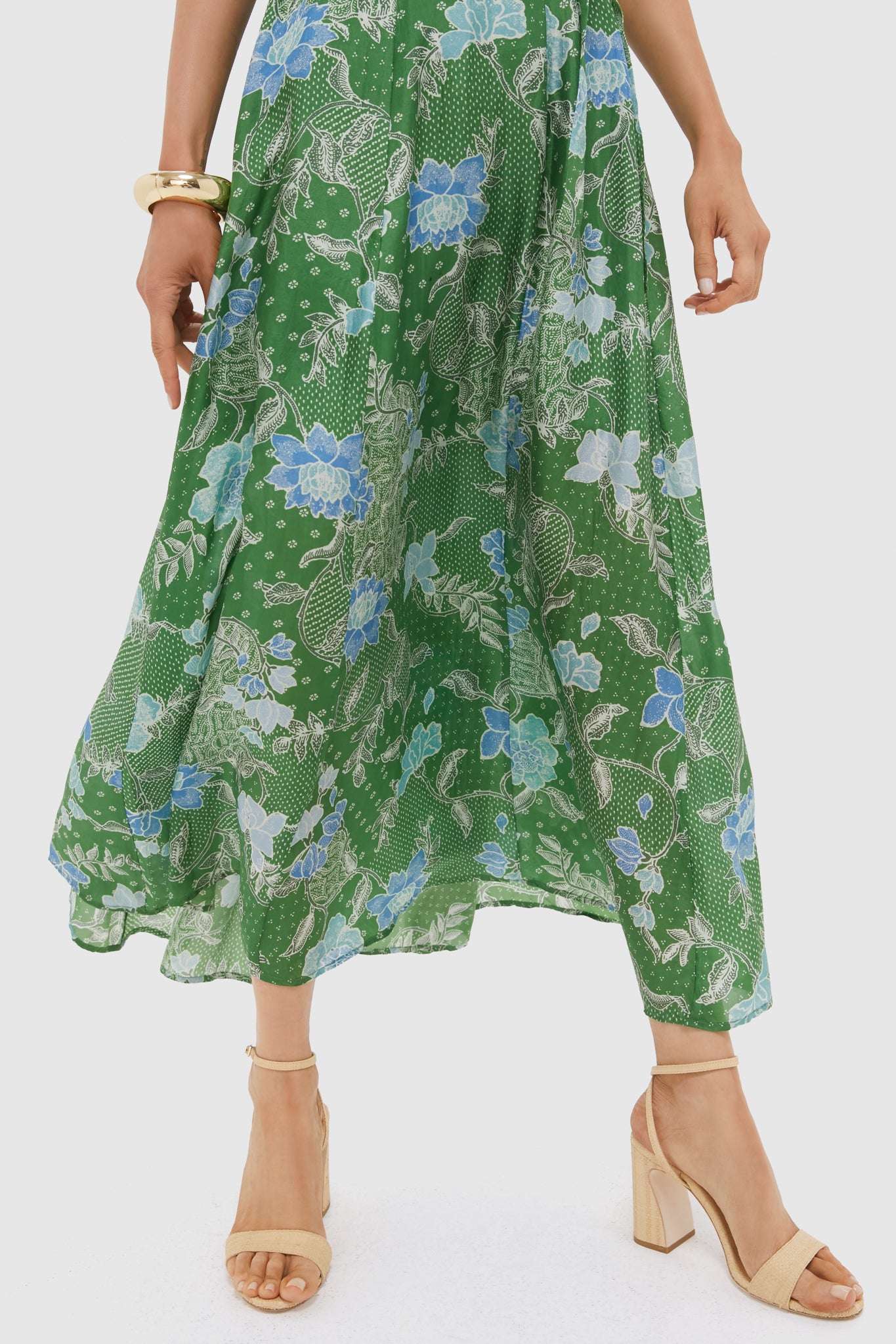 Jungle Green Bloom Oceanus Dress