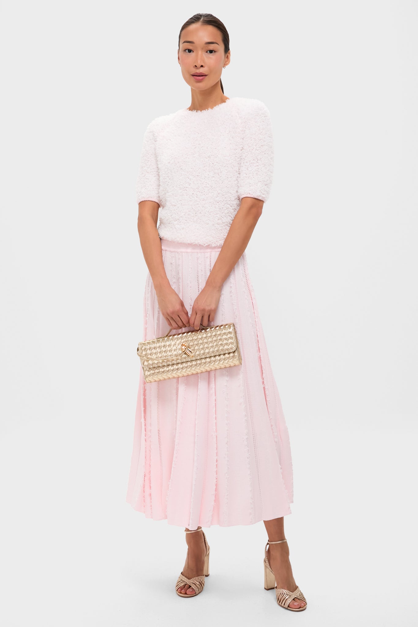 Gold Metallic Alice Clutch Bag