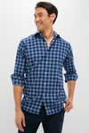 Navy Mystic Performance Flannel Sport Shirt
