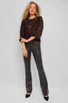 Leopard Velvet Burnout Carmen Blouse