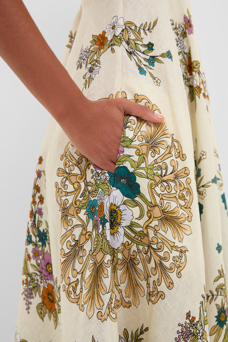 Crema Antoinette Ballet Midi Sundress