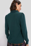 June Bug Long Sleeve Pique Puff Sleeve Peggy Polo