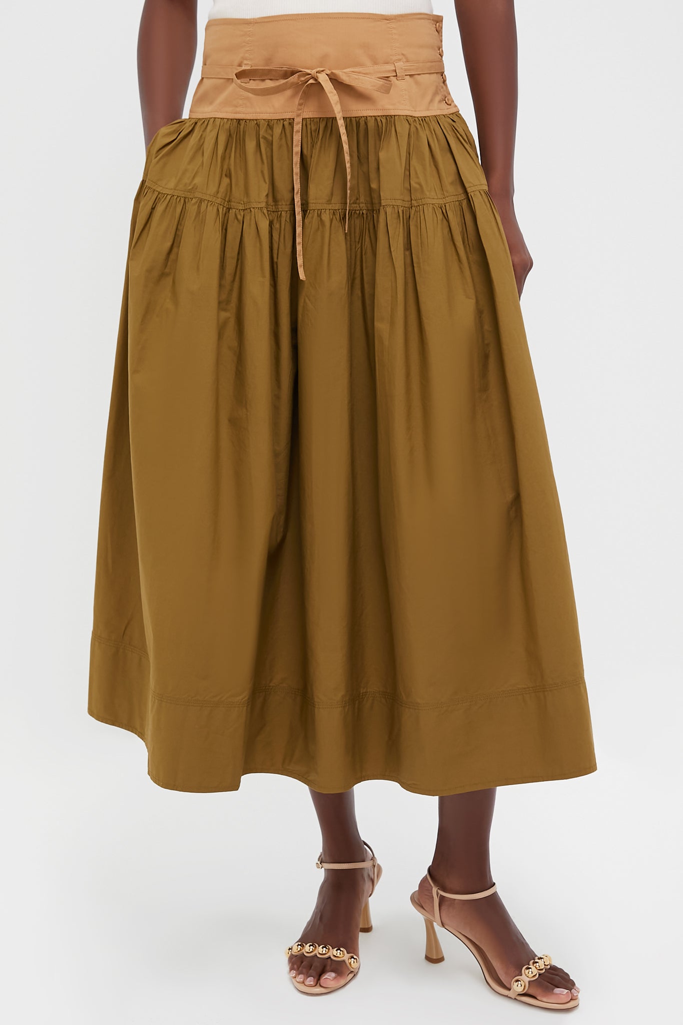 Sahara Colorblock Angeline Skirt | Ulla Johnson