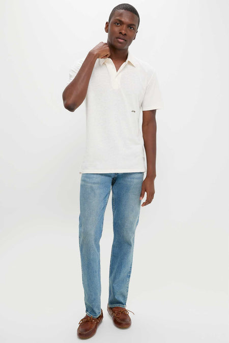 Sand Drift Linen Polo