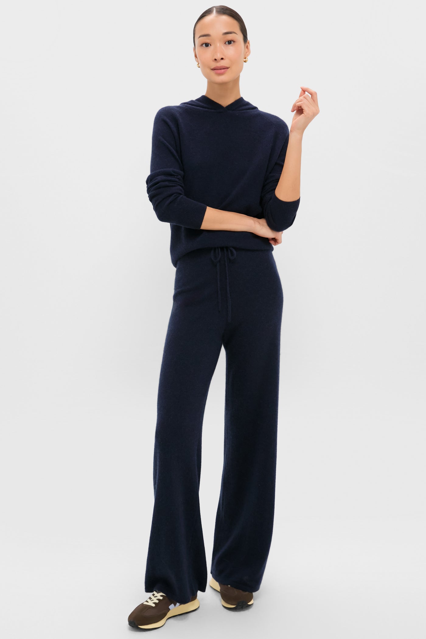 Navy Cashmere Jane Hoodie