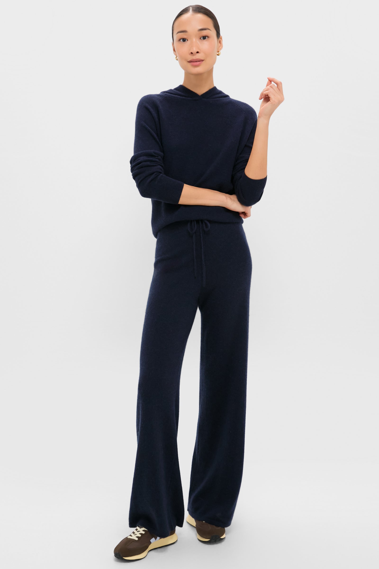 Navy Cashmere Jane Hoodie