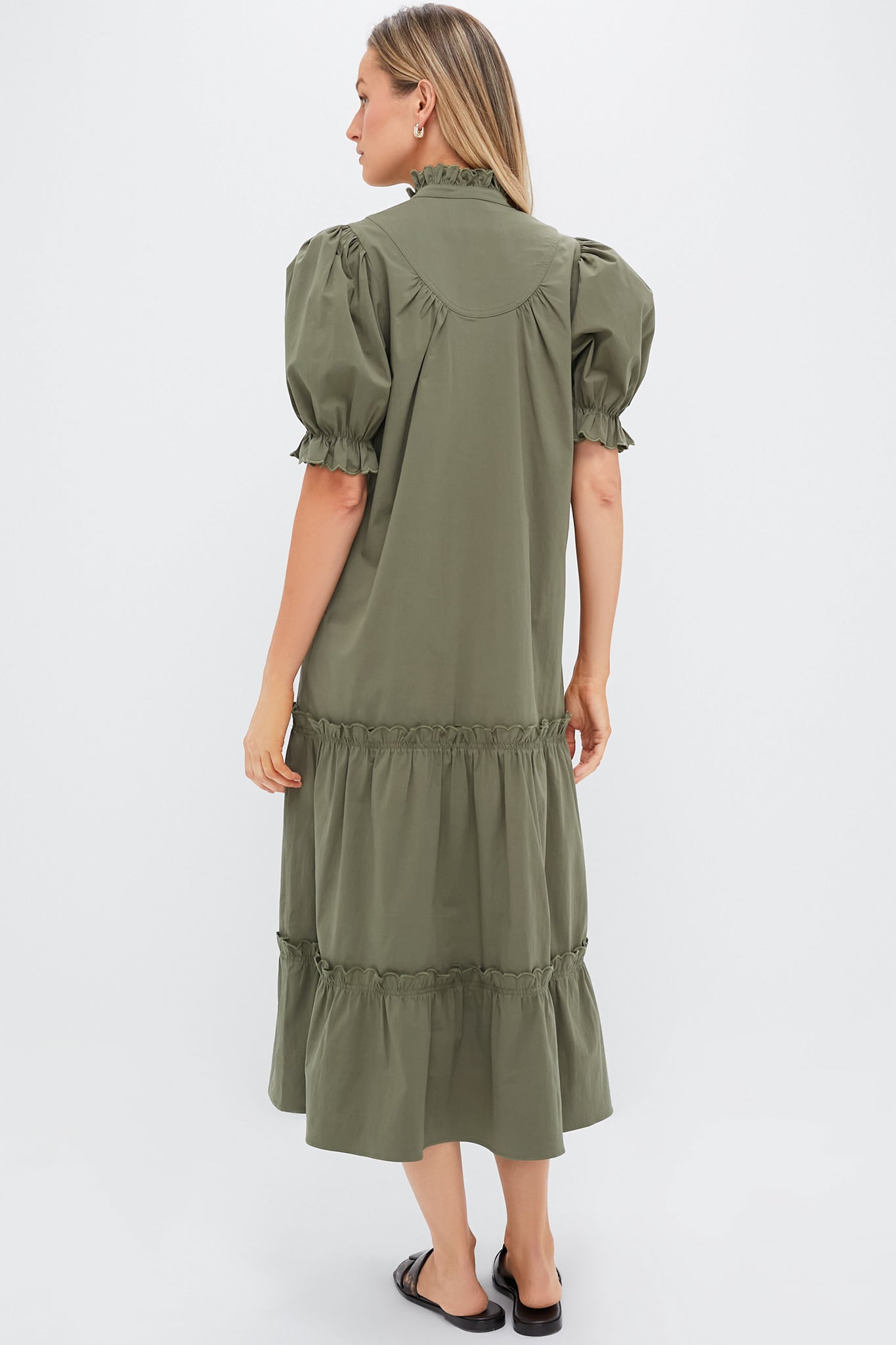 Olive Green Selena Maxi Dress