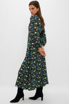 Black Multi Floral Sophia Maxi Dress