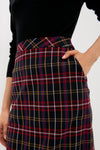Baroque Tartan Gwyneth Midi Skirt