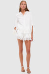 White Iyla Soutache Shorts