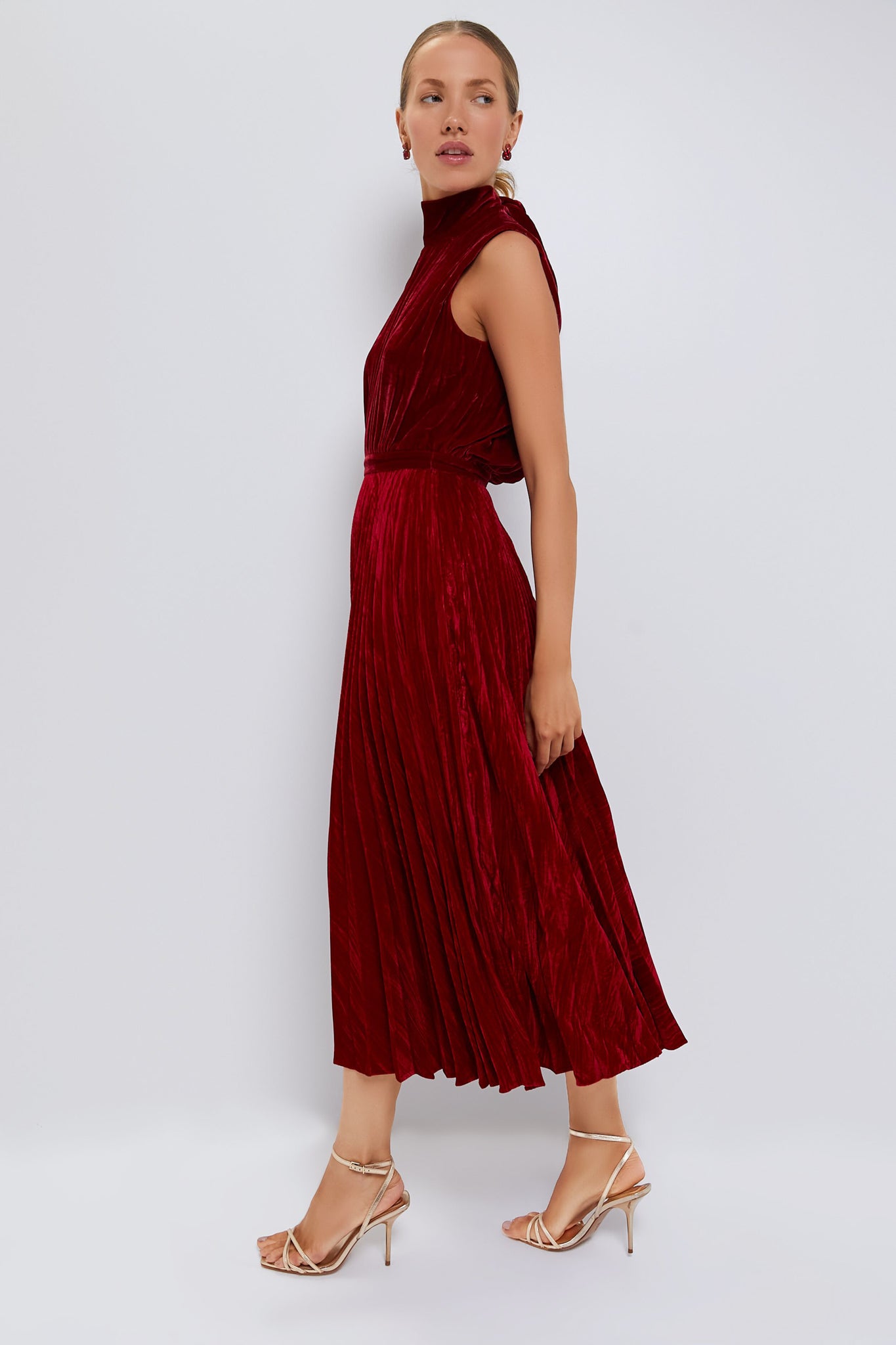 True Red Fleur Velvet C Dress