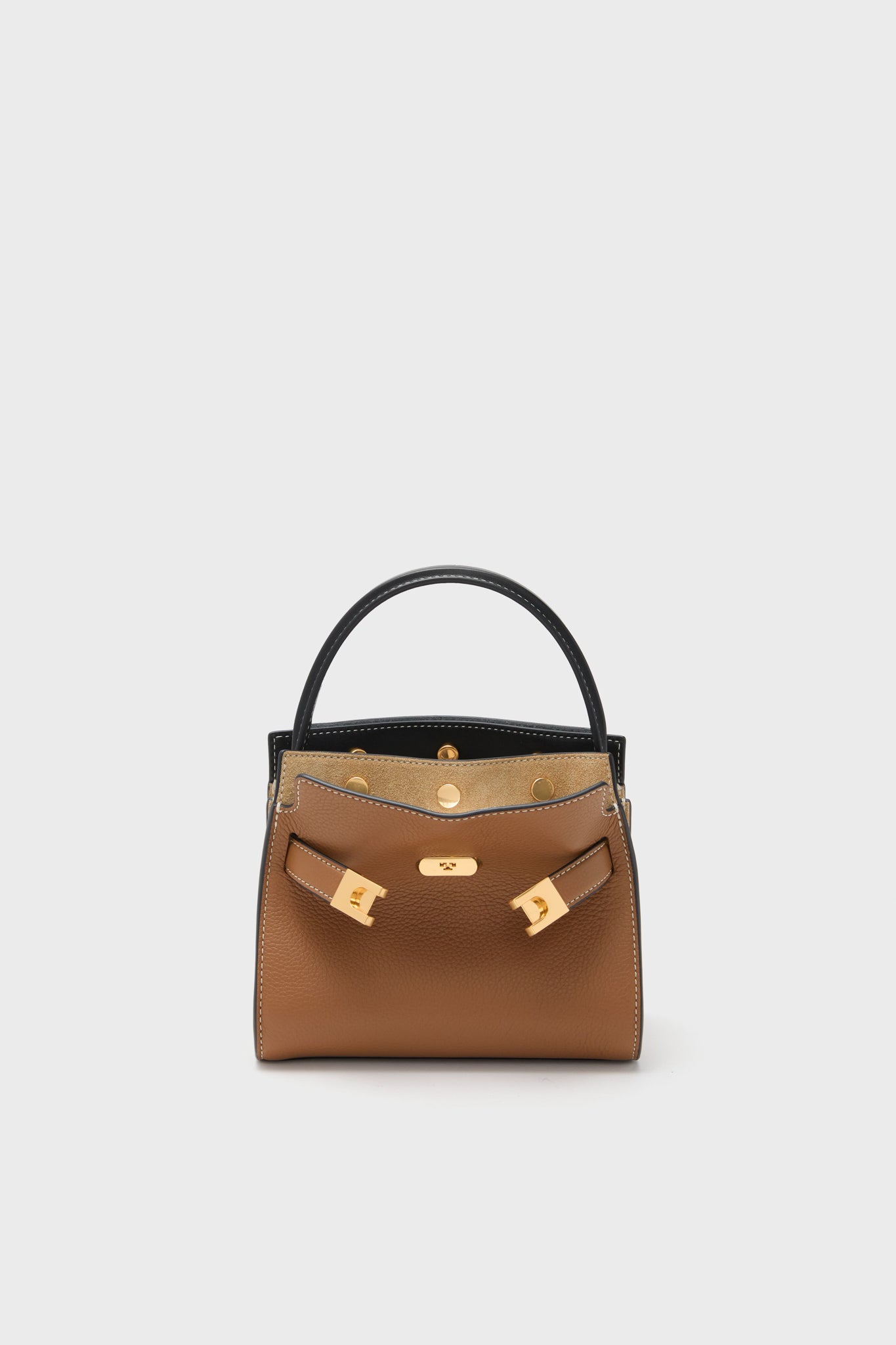 Tiger's Eye Lee Radziwill Pebbled Petite Double Bag | Tory Burch