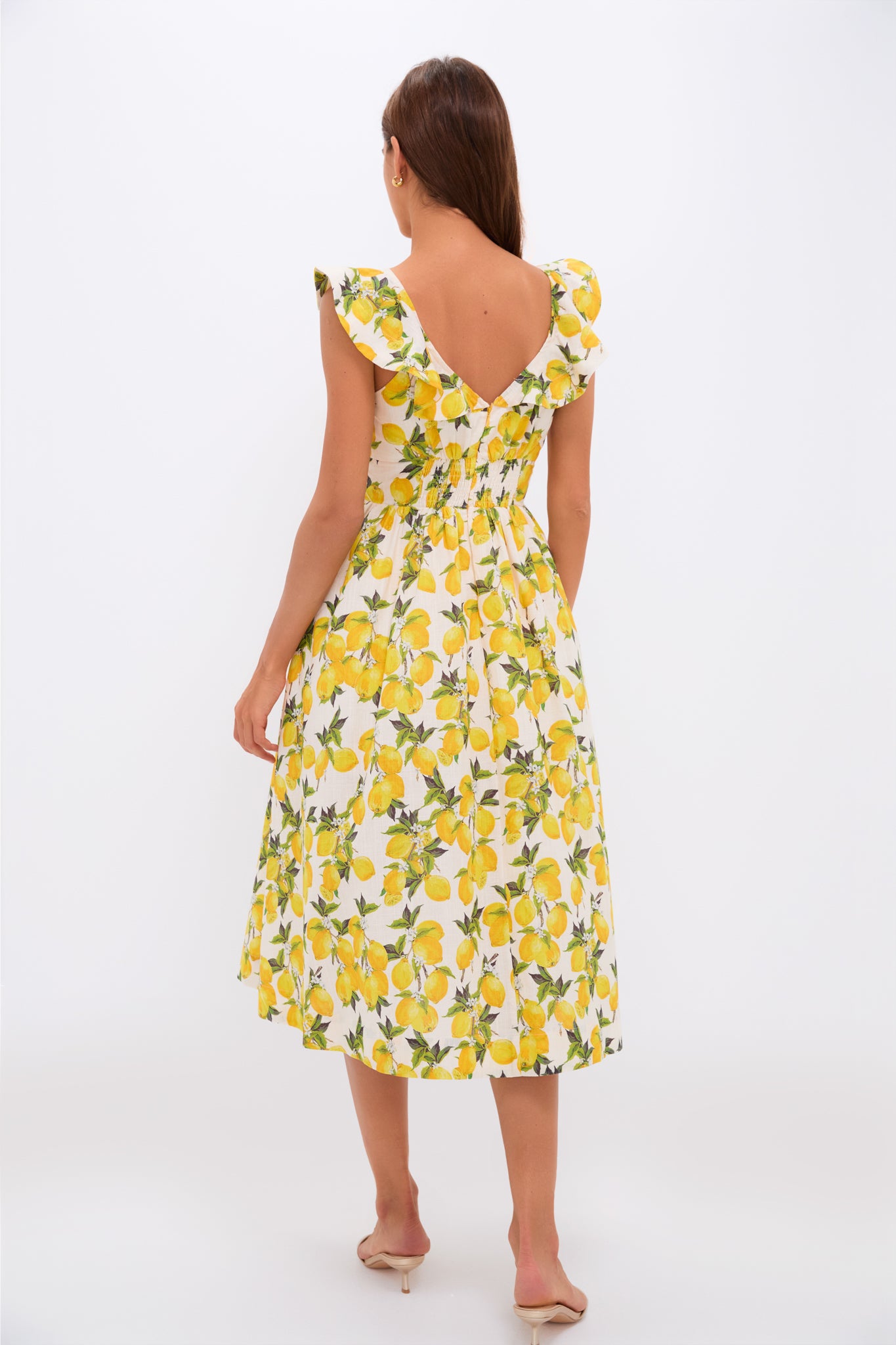 Lemon Blanca Midi Dress