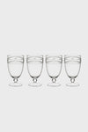 Isabella Acrylic Goblet Set of 4, featuring classic, beaded design and effortless style, perfect for fun, high-end entertaining with versatile use for various beverages.