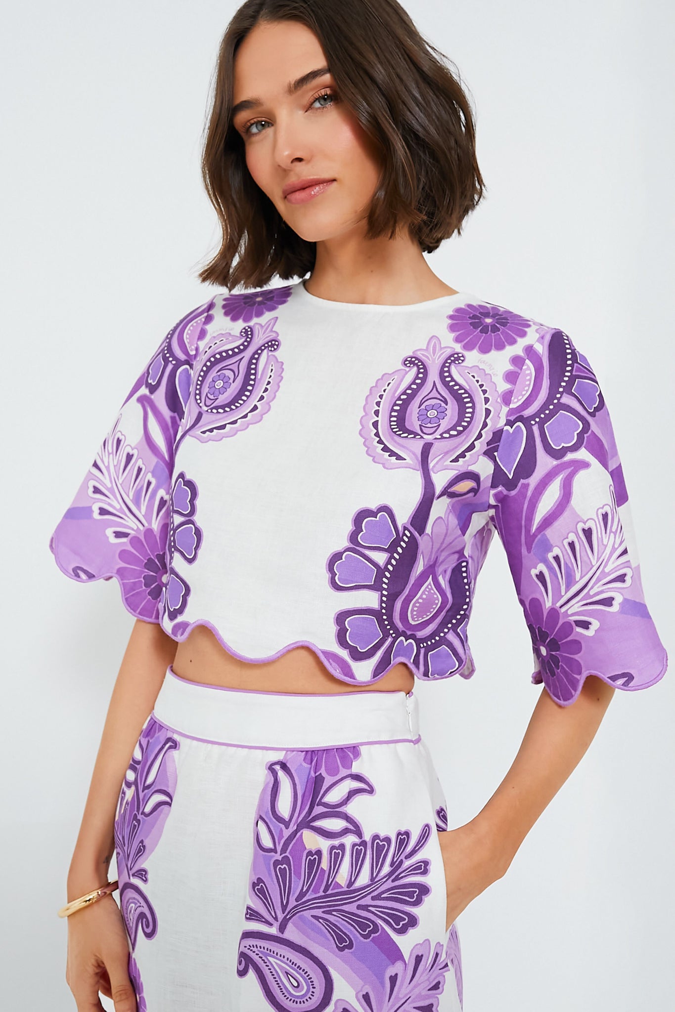 Color Festival Cream Cropped Blouse | Farm Rio