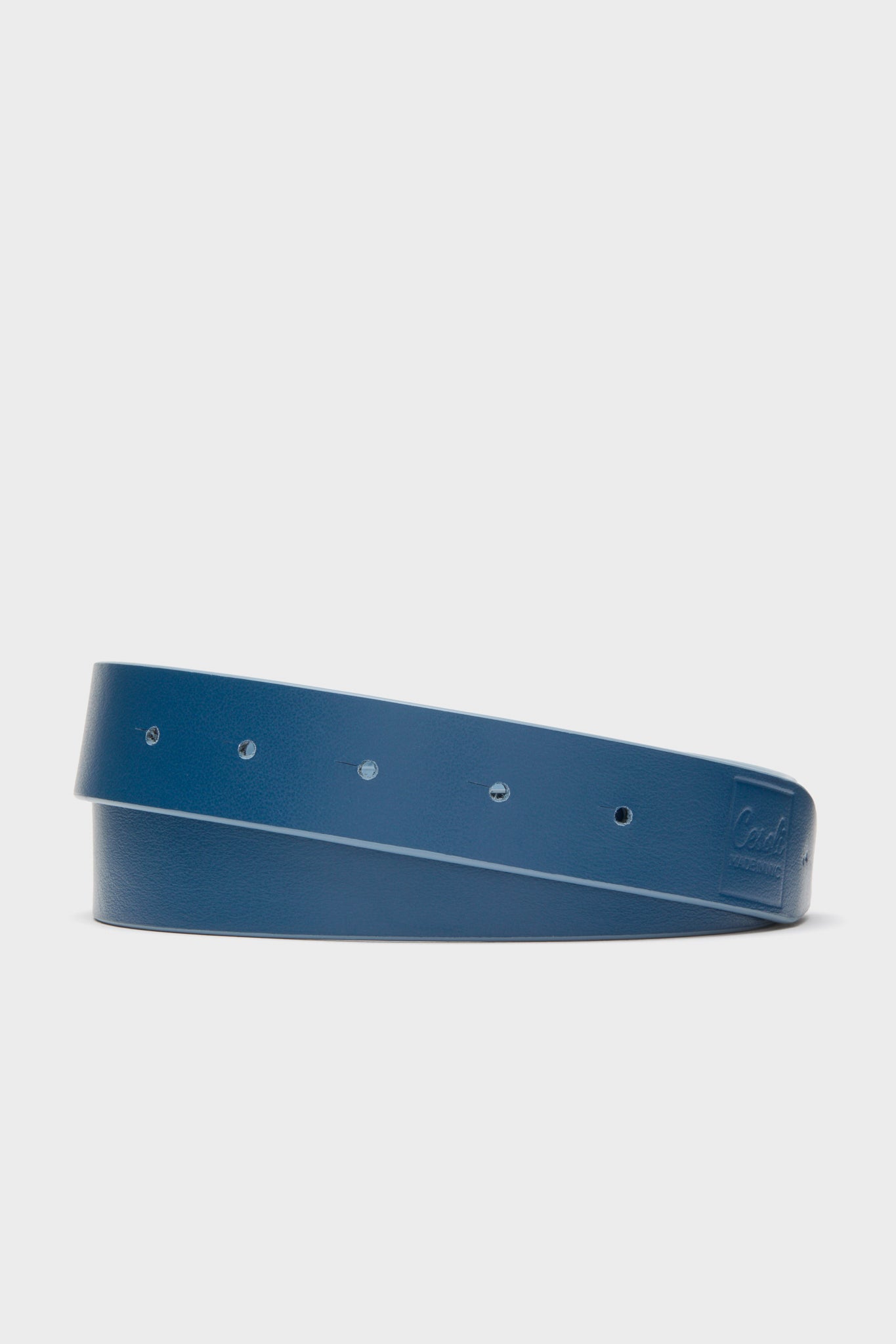Atlantic Navy and Chambray Reversible Leather Belt