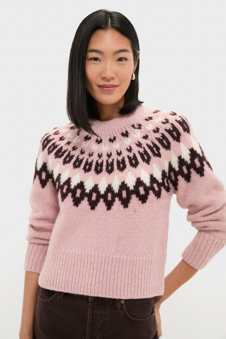 Deep Petal Multi Anne Fairisle Pullover
