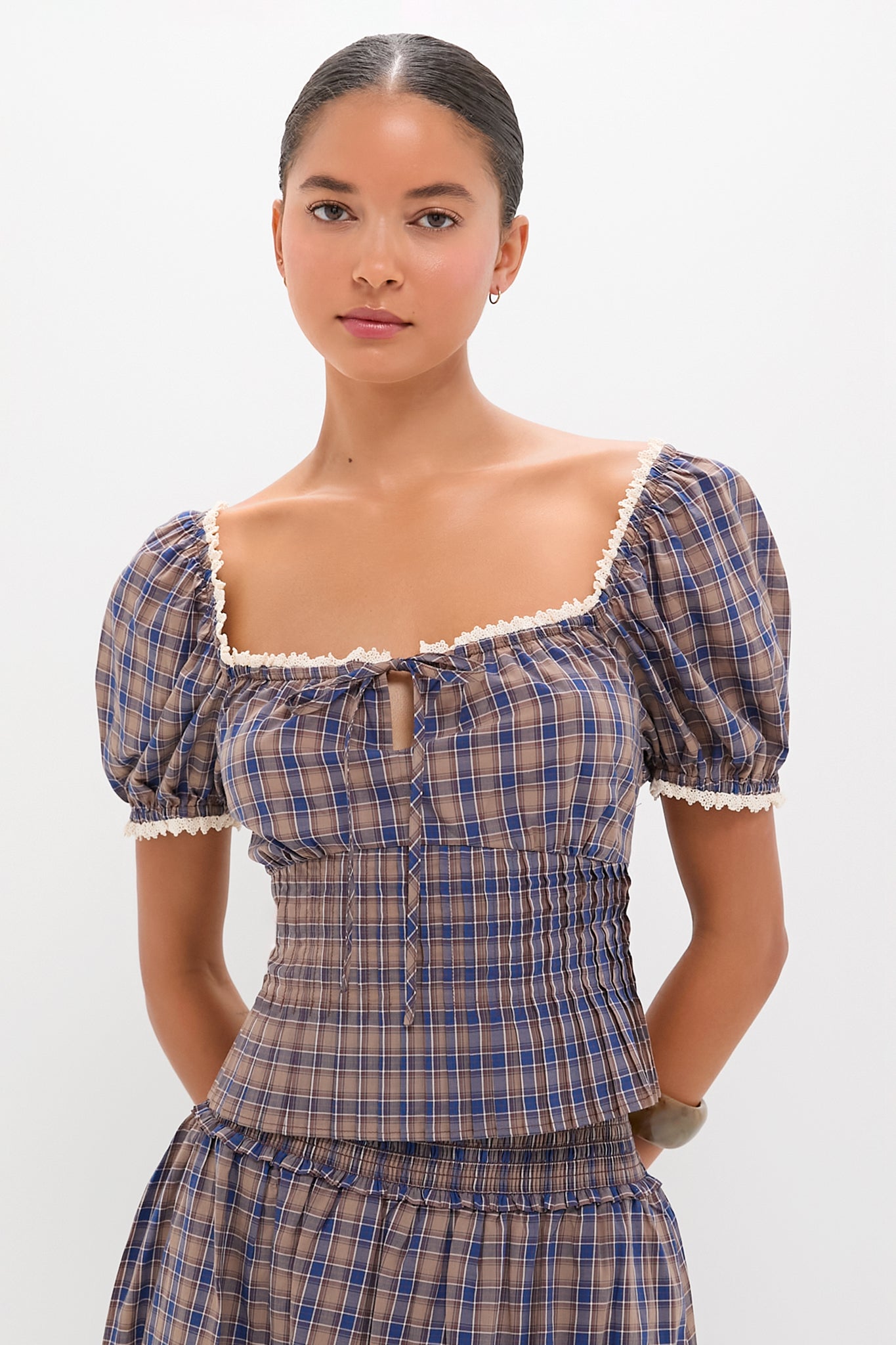 Spencer Plaid Paulina Top | Hill House Home