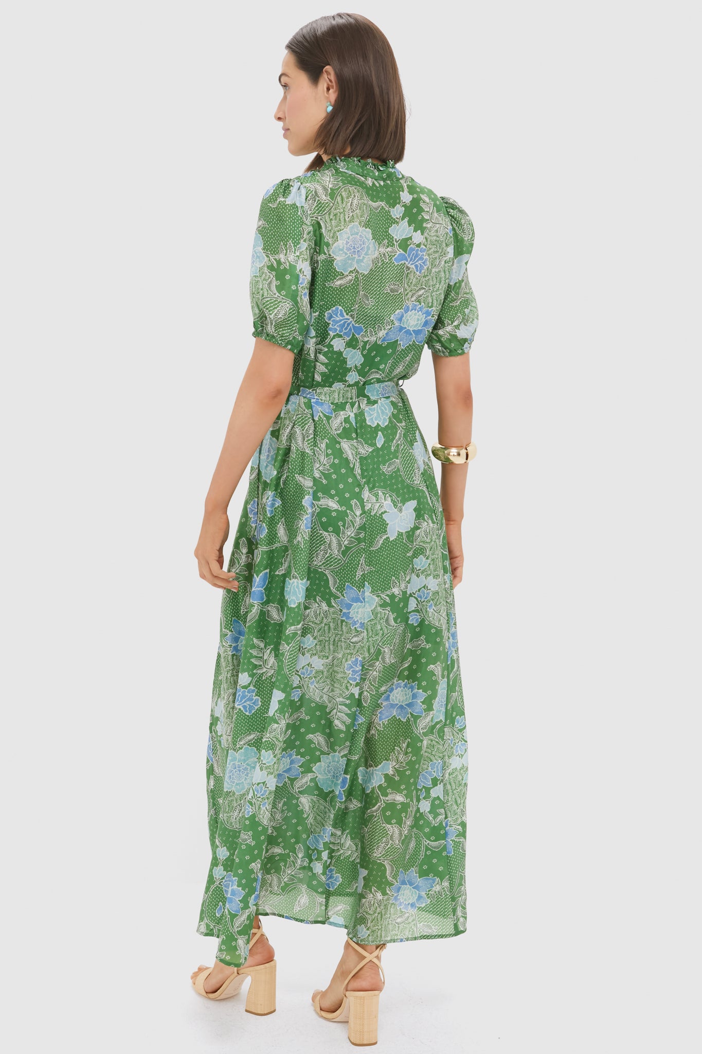 Jungle Green Bloom Oceanus Dress
