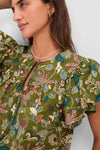 Lichen Perline Flutter Sleeve Blouse