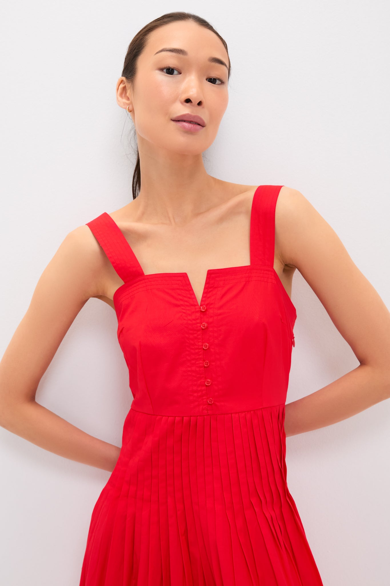 Hot Red The Day Break Dress