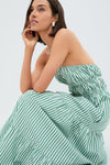 Tennis Green Striped Jodie Dress