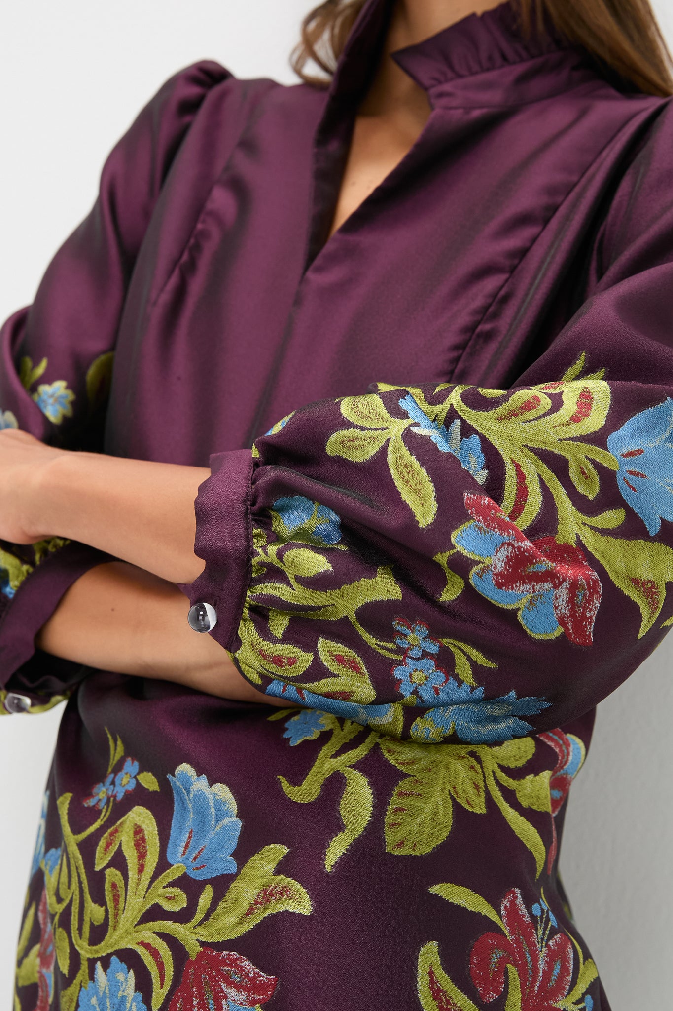 Winetasting Dianthus Jacquard Palmerston Dress | Tuckernuck