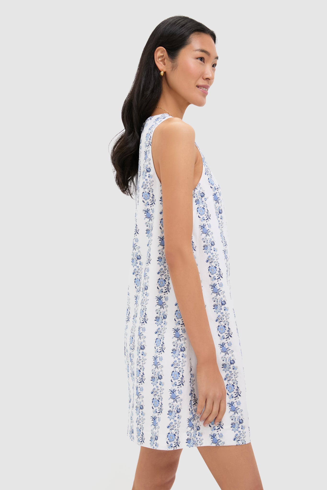 Bella Floral White Shift Dress