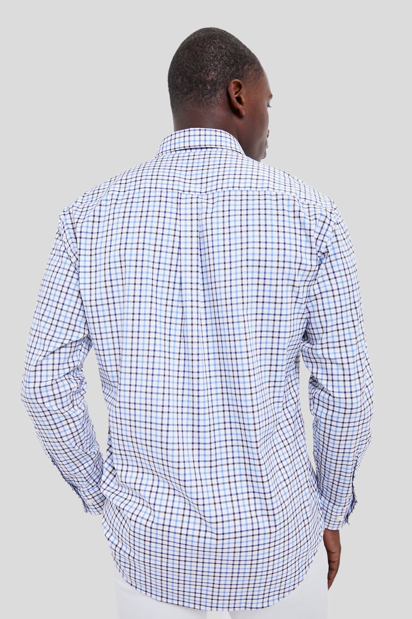 Regatta Blue Calgary Crown Cotton-Stretch Sport Shirt