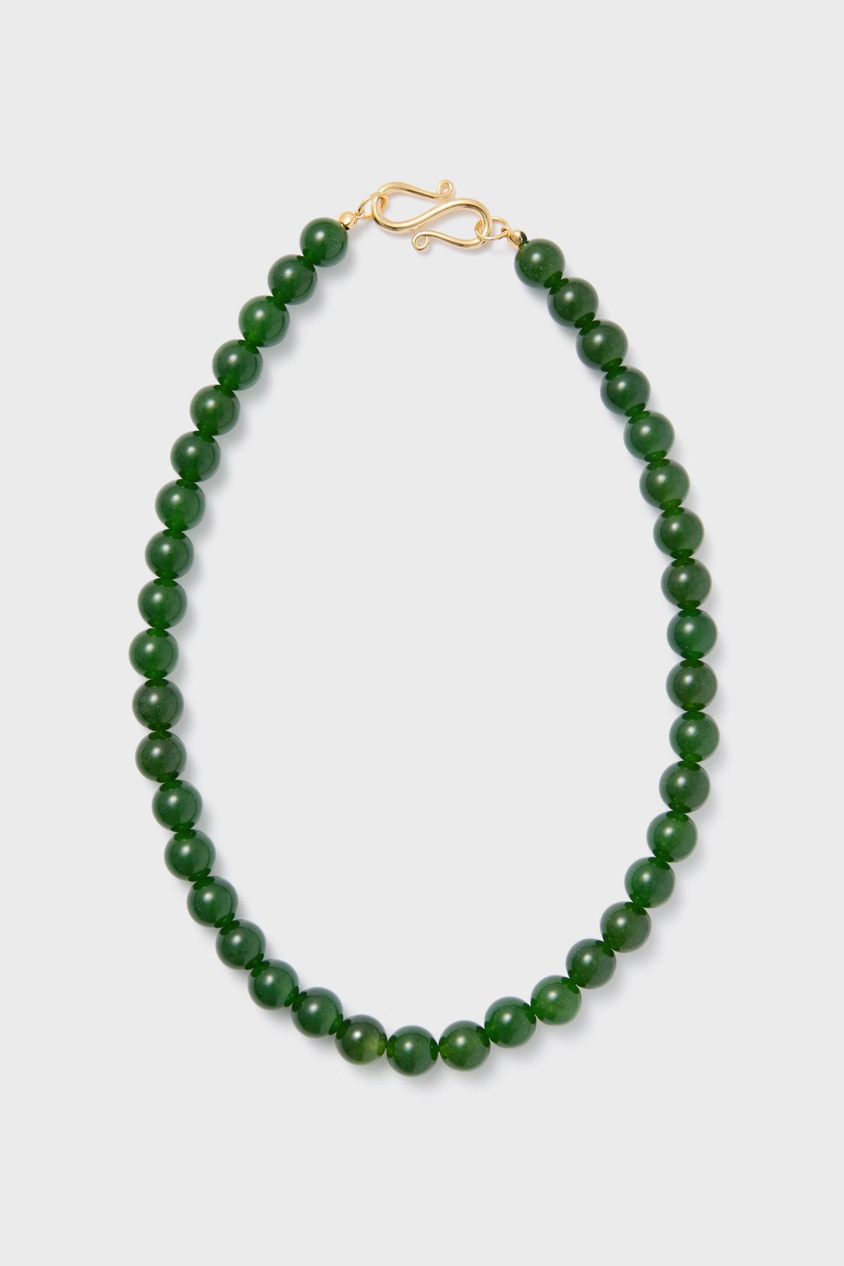 The Green Agate Mary Necklace